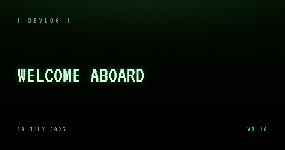 Welcome aboard