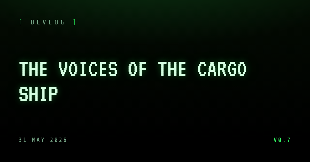 The voices of the cargo ship