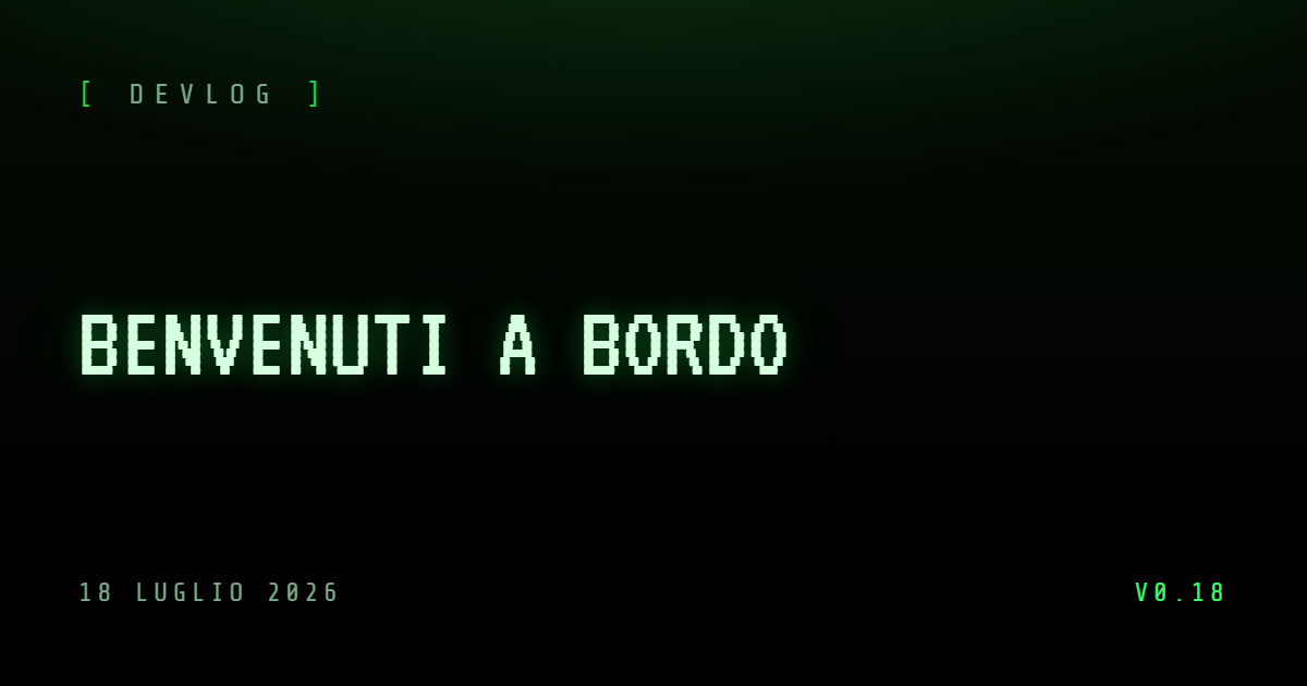 Benvenuti a bordo