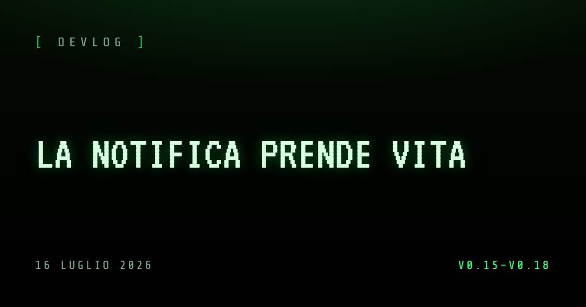 La notifica prende vita